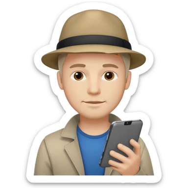 white male with tablet on hand and phone, digital and tech vibes, normal colors, no hat no brands sticker