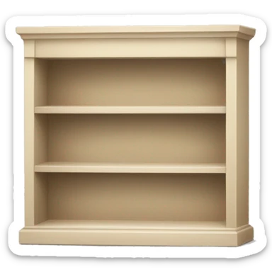 Light beige Bookshelf sticker