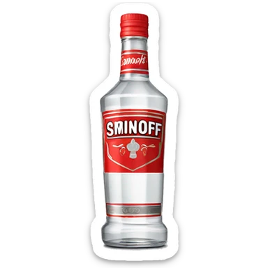 smirnoff vodka bottle sticker