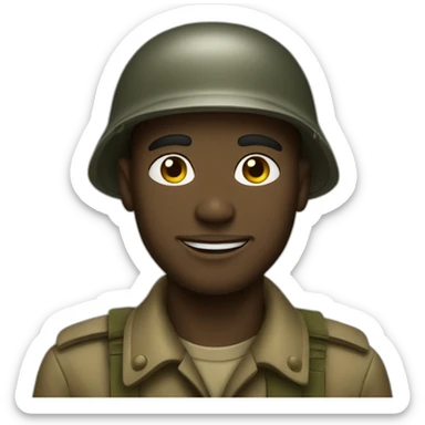 WWII soldier sticker
