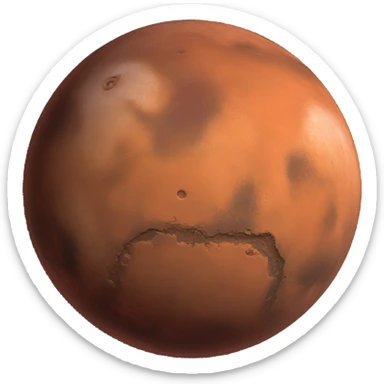 The planet mars sticker