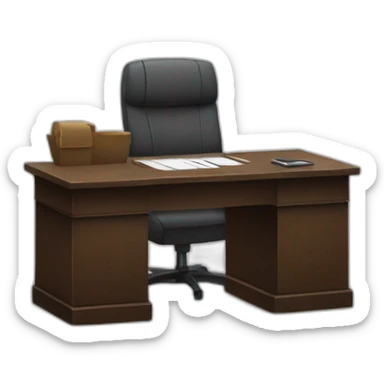 job interview desk sticker