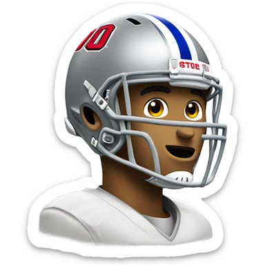 Donald trump, wearing Ohio state helmet sticker