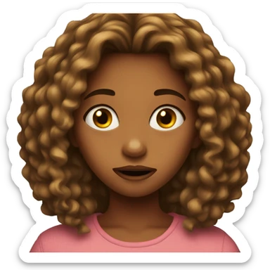 girl 20 year old scared sticker