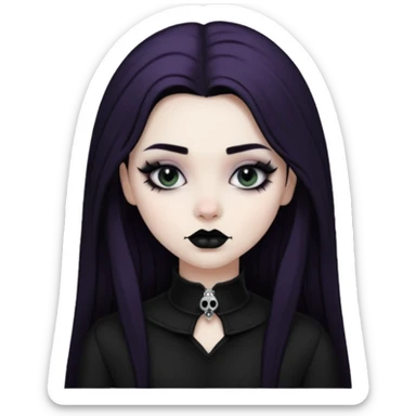 Hot super goth girl sticker