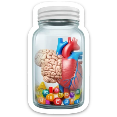 brain support, heart support,immune support.bone strength,hormone balance, female hormone, balance male,Anti candida,low sugar/no sugar vitamins (write Vit  A, B1, B2, B3, B6, B7, B12, FOLATE AND FOLIC ACID, C, D, E AND K )  IronMagnesium no yeast Anti inflammation sticker