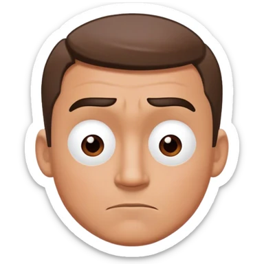 Realistic Mr incredible head with haircut but his nose covers his entire face sticker