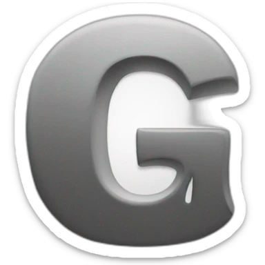 The letters g sticker
