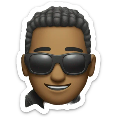 cyber punk in pile of cash sticker