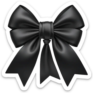 Bows black sticker