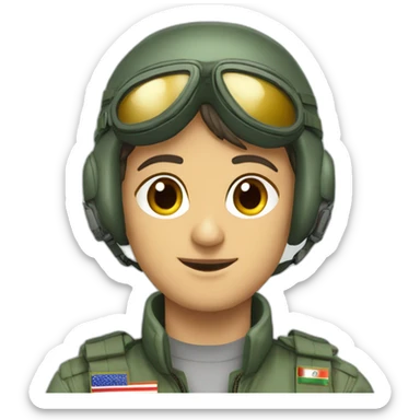 fighter jet pilot Iran sticker