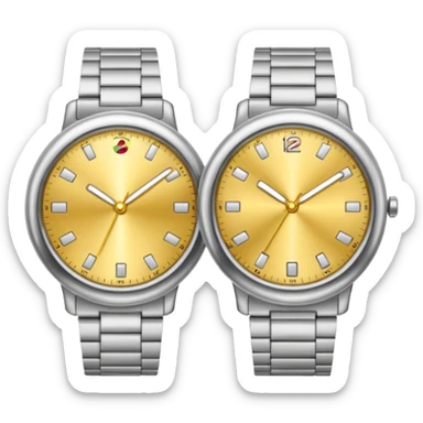 2 watches sticker