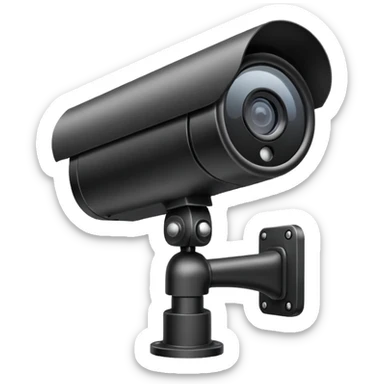 CCTV Camera pointing up to sky sticker