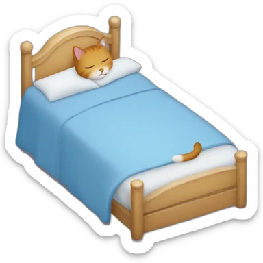 Un chat qui dort sur le dos sticker