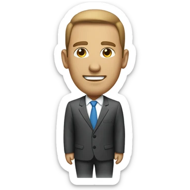 startup ceo man sticker