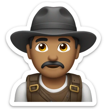 Hombre fuerte sticker