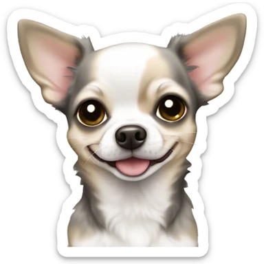 Merle colored mini chihuahua  sticker