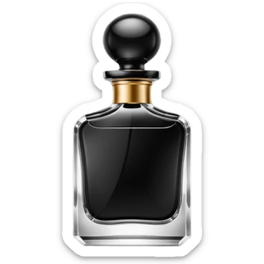 men parfum bottle sticker