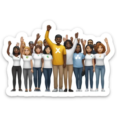 XRP army salute  sticker