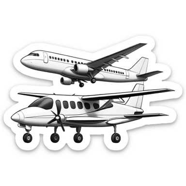 car with an airplain drawing sticker