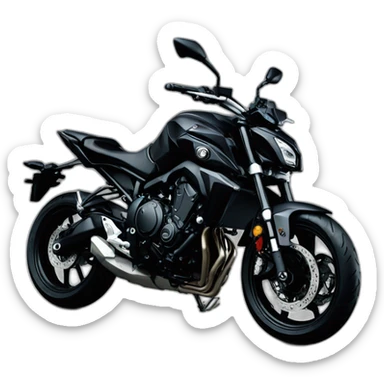 Yamaha MT-07 black  sticker