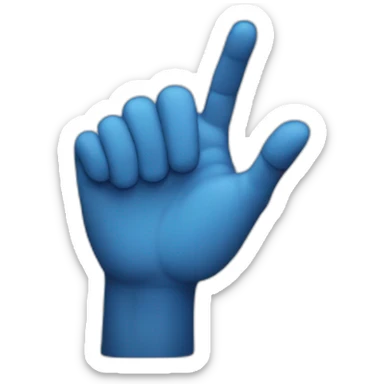 hand presses the button sticker