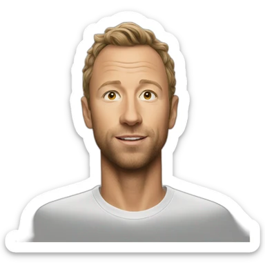 Chris martin sticker