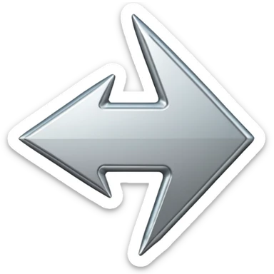 flecha para esquerda sticker