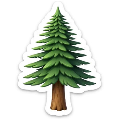Pine tree sticker