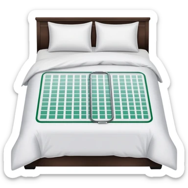 duvet with excel spreadsheet (no bed frame) sticker