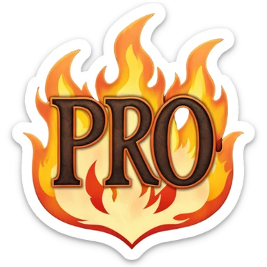 Can you make a banner that says PYRO in gothic letters, the letters should also be on fire  sticker