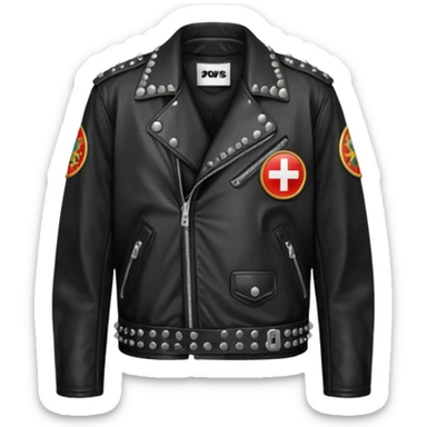 Russian underground fashion jacket sticker