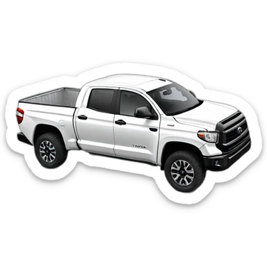 WHITE TOYOTA TUNDRA 2020 ON 33 INCH WHEELS sticker