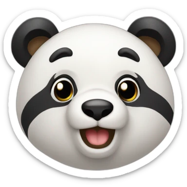 Écureuil qui fais un câlin a un panda sticker