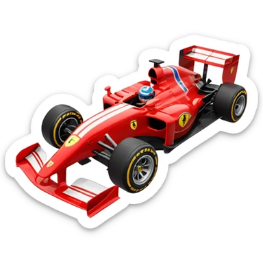 Ferrari formula 1 car sticker