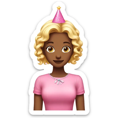 pink sweet 16 birthday sticker