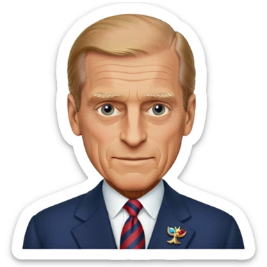 Prince philip sticker