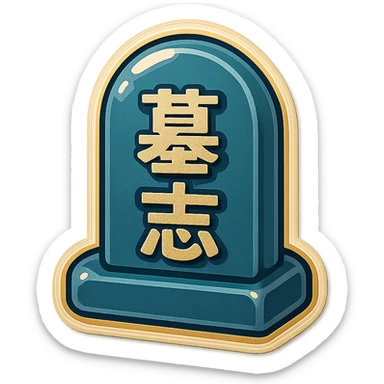 The same grave but facing in right not left  sticker