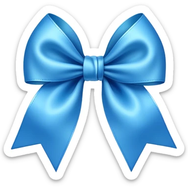 Moño azul  sticker
