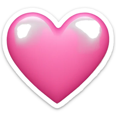 Pink heart sticker