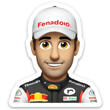Fernando Alosno F1 driver from Spain sticker