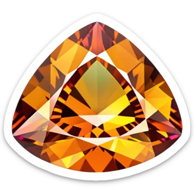 A mystic fire topaz natural cut sticker