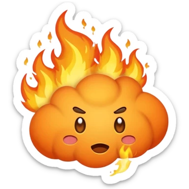 butt farting fire sticker