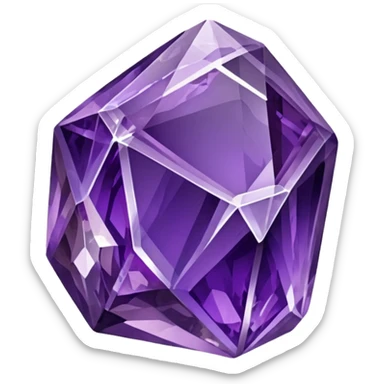 make a amethyst rock emoji sticker