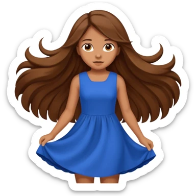 A truck hitting a girl and about to falling sticker