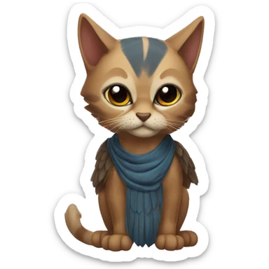 Skibidi hawk tuah cat sticker