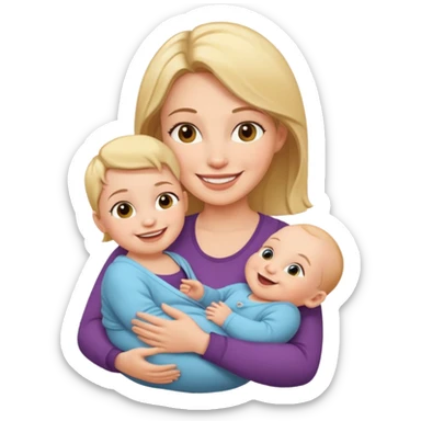 mother with baby sticker