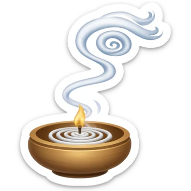 Incense Smoke Trail sticker