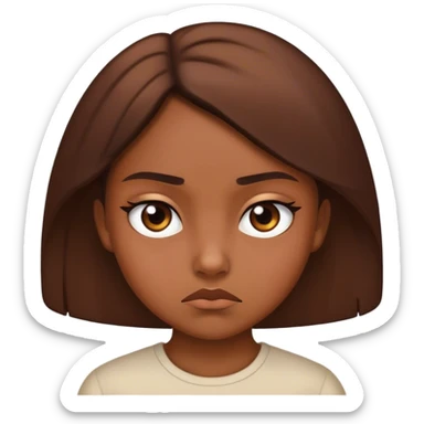 the girl looks disapprovingly sticker