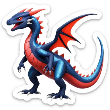 Yveltal-Lugia-Salandit-Fakémon-hybrid-creature (full body)  sticker